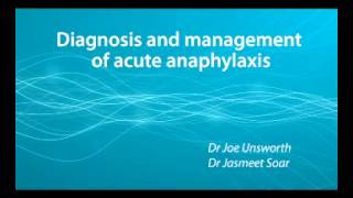 Diagnosis and management of acute anaphylaxis [upl. by Anailli2]