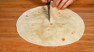 Cut Tortilla This Way This Recipe Makes Me Never Get Tired of Eating Tortillas [upl. by Funch]