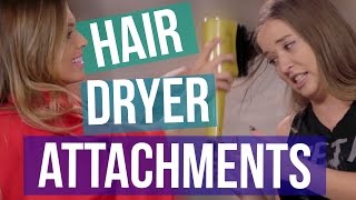 3 Weird Hair Dryer Attachments Beauty Break [upl. by Akirat]