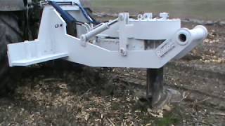 Rotor 3P Stump cutter in poplar tree plantation [upl. by Sandon237]