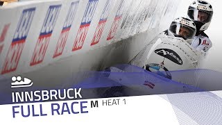 Innsbruck  BMW IBSF World Cup 20172018  2Man Bobsleigh Heat 1  IBSF Official [upl. by Atikahs]