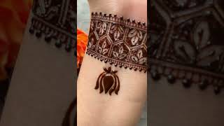 Simple mehendi design  wrist mehendi shorts mehndi youtubeshorts ytshorts mehndidesign henna [upl. by Koller]