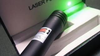 5mW CR2 Handheld Green Laser from DXDetailed Review [upl. by Kolnos709]