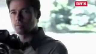 Brad Pitt  New EDWIN 503 Japanese commercial [upl. by Alehcim889]