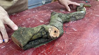 Talented Woodworking Carpenter  Use Oddly Curved Tree Branches To Create A Highlight For The Table [upl. by Glovsky850]