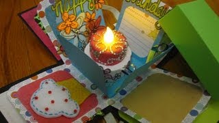 Box  Scrapbook Happy Birthday Explosion Box [upl. by Sunil]