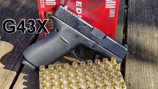 Glock 43X Review amp Shoot [upl. by Nnylirej]