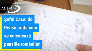 Șeful Casei de Pensii arată cum se calculează pensiile românilor [upl. by Arias]