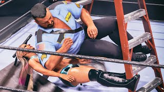 WWE 2k24 MODS Alexa Bliss vs Big Boss Man intergender wrestling [upl. by Notgnilliw]