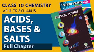 AcidsBases and Salts Full Chapter  Explanation in Telugu  AP ampTS Syllabus  Class10 PS [upl. by Eanom]