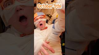 BLIPPIS a MUMMY Halloween Challenges blippi shorts [upl. by Natsirt]