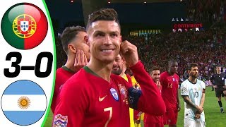 Portugal vs Argentina 30  All Goals and Highlights RÉSUMÉN Y GOLES  Last Matches  HD [upl. by Llertnek]