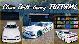 CarX Drift  Livery Tutorial Clean Drift Design GUIDE EXPLAINED FULL [upl. by Peppie]