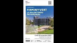 Conférence FIRMINYVERT LE MALENTENDU DU PATRIMONIAL [upl. by Rimma]