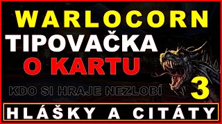 WARLOCORN tipovačka o kartu 3  hlášky a citáty  záznam živého vysílání 772024 warlocorn [upl. by Eiddal]