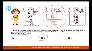 3 SINIF MATEMATİK DOĞAL SAYILARDA BÖLME İŞLEMİ KONU ANLATIMLI SORU ÇÖZÜMLERİ [upl. by Atis]