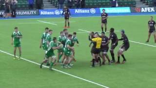 London Irish U18 XV vs Saracens U18 XV 3338 280117 [upl. by Silvain]