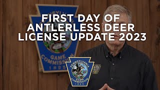 First Day of Antlerless Deer License Update 2023 [upl. by Yboj]