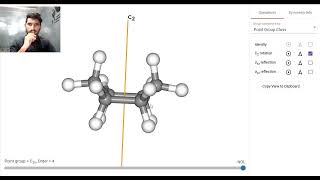 Symmetry in Cyclohexane Boat Form  Point Group of Cyclohexane Boat Form  All the symmetry Elements [upl. by Annissa986]