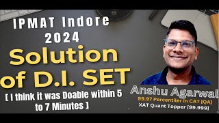 IPMAT Indore 2024 DI LR Set  EASY Solution  IPMAT Indore 2024 Solutions [upl. by Ayr]