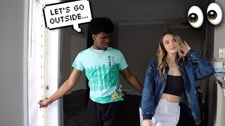 LETS quotDO ITquot OUTSIDE PRANK ON GIRLFRIEND  Tricia amp Kam [upl. by Hey247]