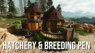 Ark Survival Ascended Hatchery amp Breeding Pen Base Design [upl. by Nidak604]