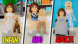 DE ENFANT A ADULTE AVEC UNE MAUVAISE MÈRE sur BROOKHAVEN RP  ROBLOX FR [upl. by Kirsten]