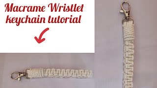 macrame Wristlet keychain tutorial ☑️✨ macrametutorial [upl. by Andreas]