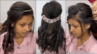 LATEST HAIRSTYLE TUTORIAL  HAIR PREPARATION  CRIMPING  BLOW DRY  IRON CURLS  ADVANCE STYLE [upl. by Margetts750]