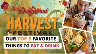 Our Top 5 Things To Eat amp Drink At Dollywoods 2021 Harvest Festival [upl. by Cyprio]