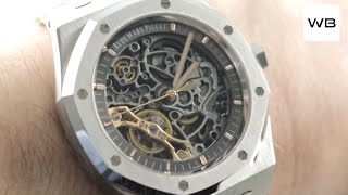 Audemars Piguet Royal Oak Double Balance Wheel Openworked 15407STOO1220ST01 Review [upl. by Jahdai640]