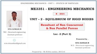 Equilibrium of NonConcurrent Force Systems  Rotational Equilibrium [upl. by Paik796]