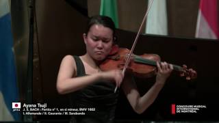 Ayana Tsuji  CMIM ViolonViolin 2016  La meilleure interprétation dune sonate de J S Bach [upl. by Hanley]