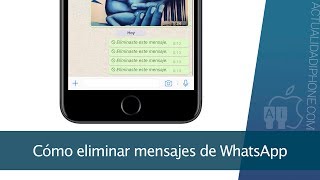 Cómo eliminar mensajes de WhatsApp [upl. by Aplihs273]