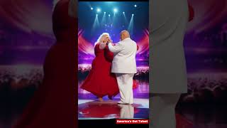 Fat couple rock the Americas Got Talent stage [upl. by Brewster]