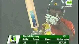 Abdur Razzaq Batting Lahore Lions vs Karachi Dolphins T20 Domestic Final 17102010mp4 [upl. by Konstantin]