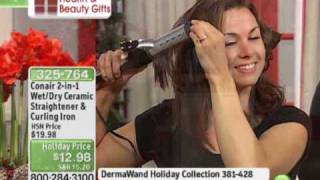 Conair 2in1 WetDry Straightener and Curling Iron [upl. by Janela]