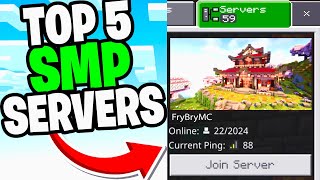 Top 5 SMP Servers Minecraft Bedrock Edition 121 [upl. by Anay]