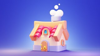 Lets Model a Cute Cottage in Blender  3D Modelling Tutorial [upl. by Nauqad]