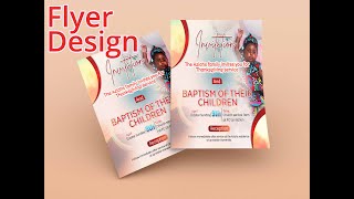 Designing a Stunning Flyer in Photoshop StepbyStep Tutorial [upl. by Irej]