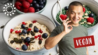 Haferflocken Porridge in 10 Minuten  Vegan [upl. by Anwad]