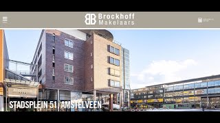 Te koop Stadsplein 51 Amstelveen  Brockhoff Makelaars  Méér makelaar [upl. by Enaj104]