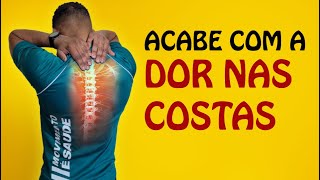 Acabe com a DOR NAS COSTAS depois de um longo dia de trabalho  com 5 Exercícios [upl. by Nomelc]