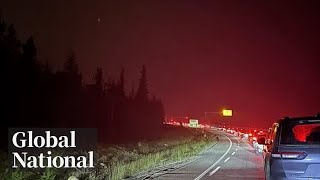 Global National July 23 2024  Jasper National Park wildfire forces thousands to flee [upl. by Nedry793]