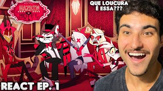 ASSISTINDO HAZBIN HOTEL PELA PRIMEIRA VEZ React Hazbin Hotel EP 1 [upl. by Stiruc]