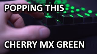 Cherry MX Green Switches  First Impressions with CM Storm QuickFire TK Keyboard [upl. by Hayarahs]