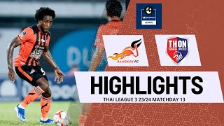 Bangkok FC x Thonburi United Highlights Dudu Lima Thai League 3 2324 [upl. by Lord]