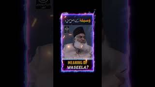 Waseela Ka Matlab Kya Hai  Meaning Of Waseela  Dr Israr Ahmed [upl. by Ylellan]