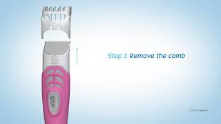 Schick Hydro Silk TrimStyle  How To Keep Trimmer Clean [upl. by Aikemat598]