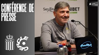 La conférence de presse avant KAA La Gantoise  Sporting de Charleroi [upl. by Nahpets]